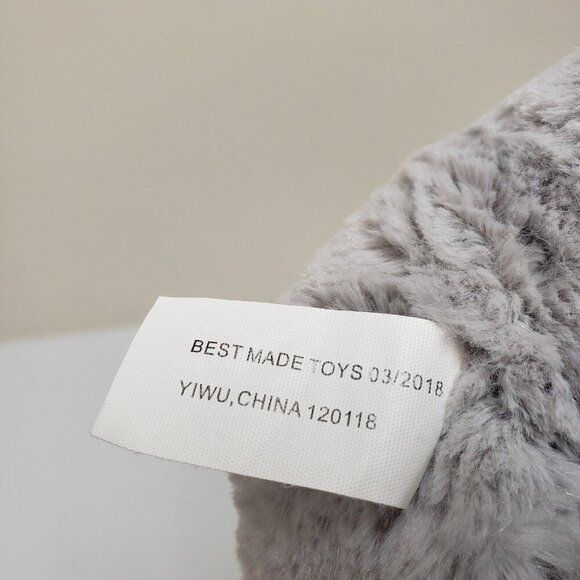 Best Made Toys 14" Gray Bunny Rabbit X Cross Feet Ears Stuffed Animal Plush - Picture 4 of 6
